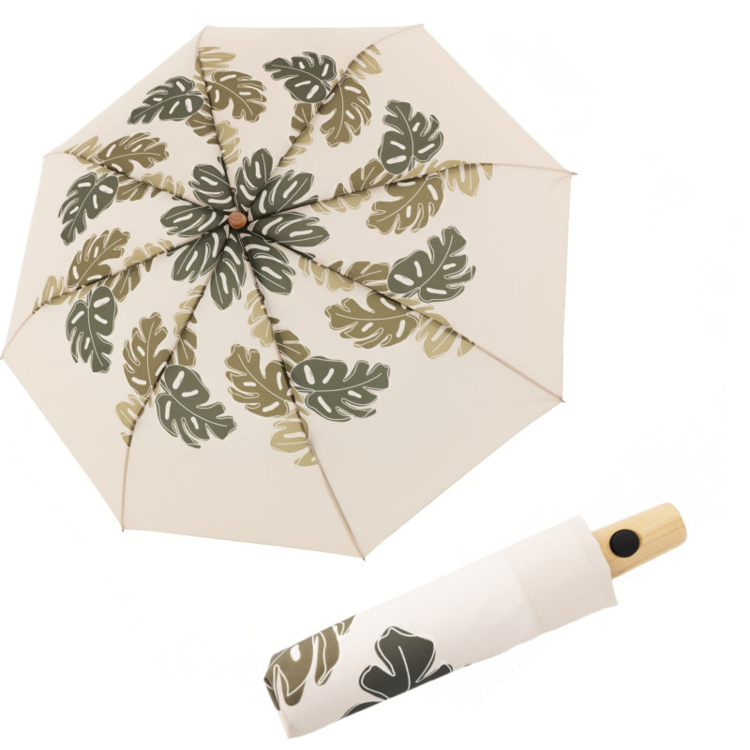 Obrazek DOPPLER NATURE MAGIC Choice Beige FSC(R) - damska parasolka ECO w kolorze beżowym