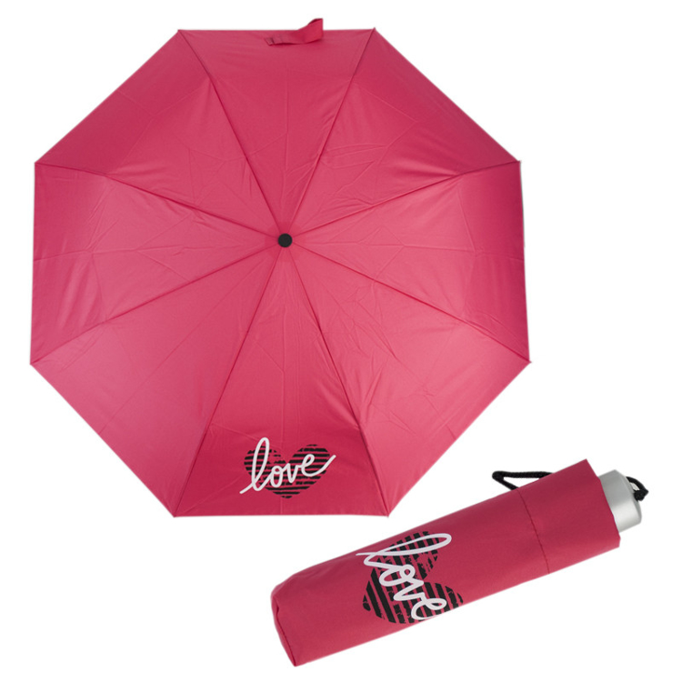 Obrazek DOPPLER Mini Light Cool Kids - Parasol składany dla dzieci różowy