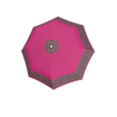 Obrazek DOPPLER Fiber Mini Style - fioletowa altówka damski parasol składany różowy