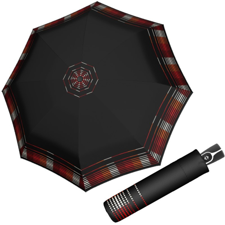 Obrazek DOPPLER Fiber Magic AFTERGLOW - w pełni automatyczny parasol damski czarny