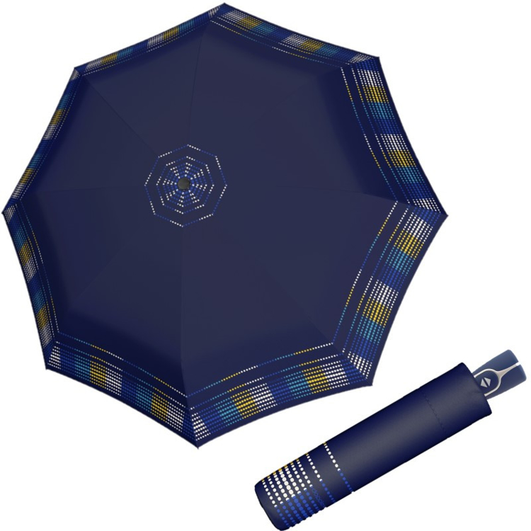 Obrazek DOPPLER Fiber Magic AFTERGLOW - w pełni automatyczny parasol damski niebieski