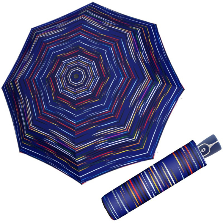 Obrazek DOPPLER Fiber Magic DESERT - w pełni automatyczny parasol damski niebieski