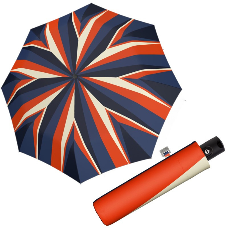 Obrazek DOPPLER Carbonsteel Magic GLIMMER - damski w pełni automatyczny parasol wielokolorowy