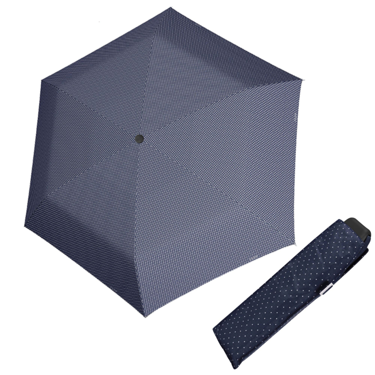 Obrazek DOPPLER Carbonsteel Mini Slim Chic - damski parasol składany niebieski