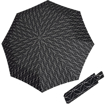 Obrazek DOPPLER Fiber Magic Black and White Rings - w pełni automatyczny parasol damski kolorze białym
