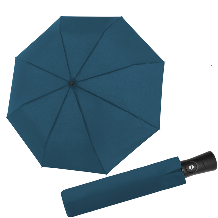 Obrazek DOPPLER Fiber SUPERSTRONG - w pełni automatyczny parasol męski crystal blue