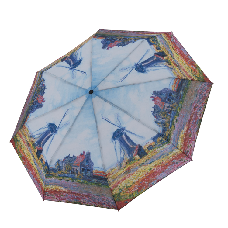 Obrazek DOPPLER Magic Mini Monet ""Windmills"" - damski w pełni automatyczny parasol wielokolorowy