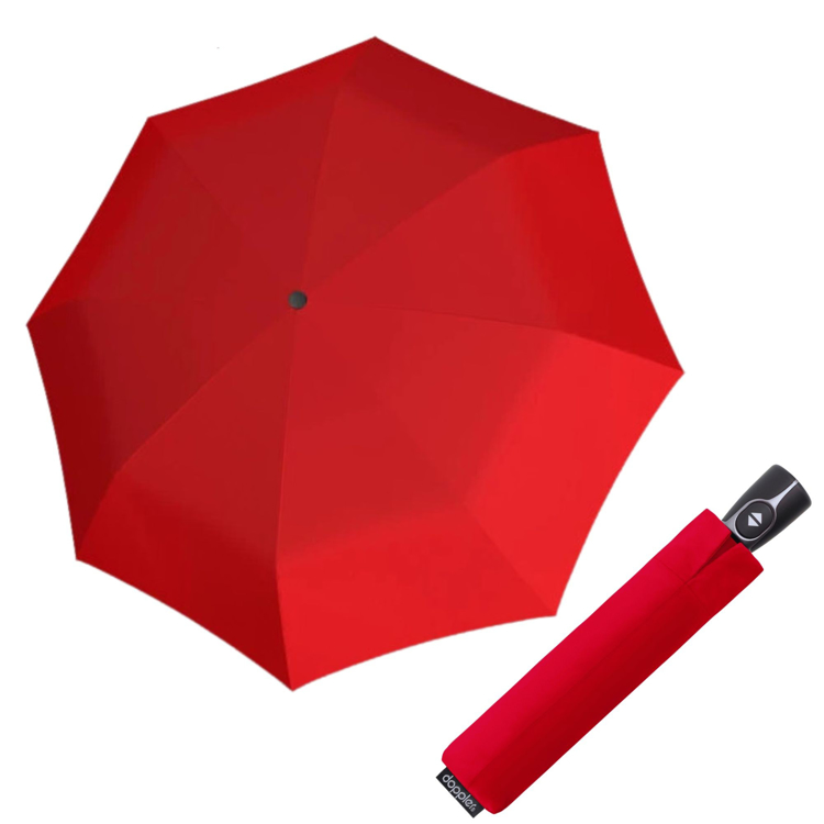 Obrazek DOPPLER Magic Fiber UNI - w pełni automatyczny parasol damski czerwony