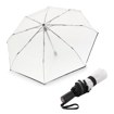 Obrazek KNIRPS A.200 MEDIUM Transparent Black - elegancki damski w pełni automatyczny parasol przezroczysty