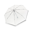 Obrazek KNIRPS A.200 MEDIUM Transparent Black - elegancki damski w pełni automatyczny parasol przezroczysty