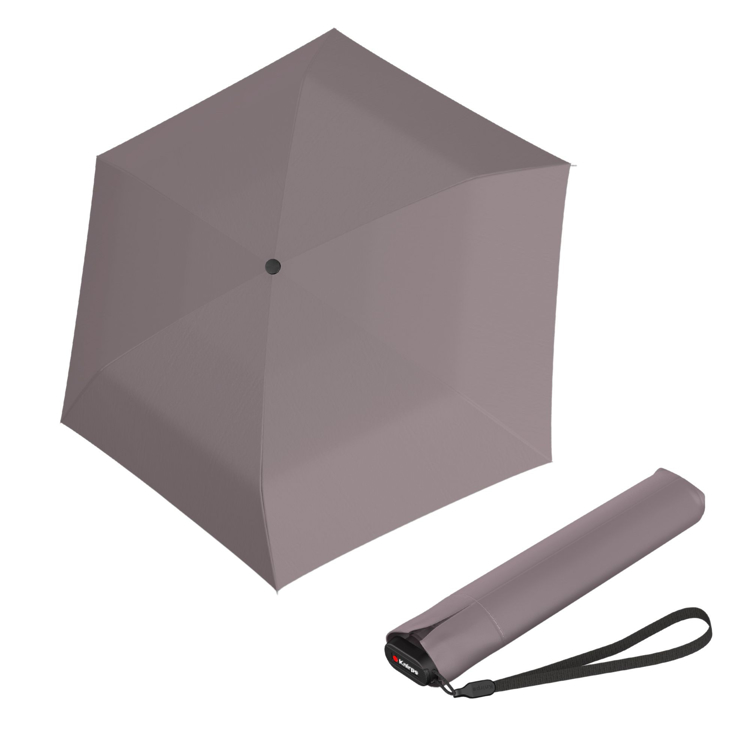 Obrazek Knirps US.050 ultra light slim manual mauve - lehký dámský skládací plochý deštník