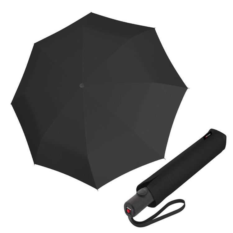 Obrazek KNIRPS RE³ Duomatic czarny lekki składany parasol