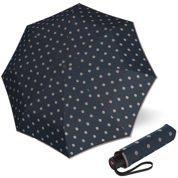 Obrazek KNIRPS A.050 MEDIUM Dot Art Ocean - elegancki damski parasol składany niebieski