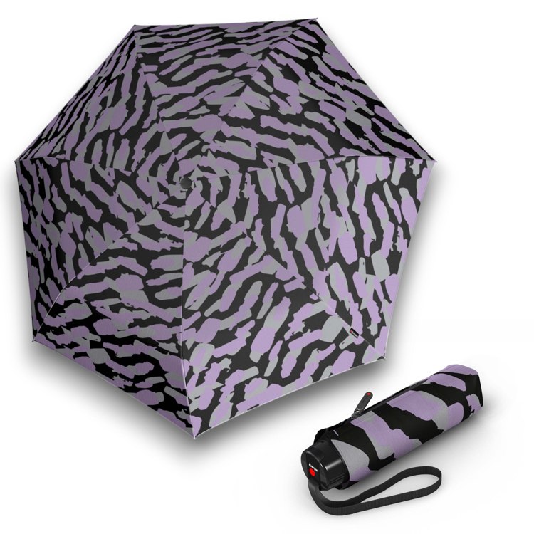 Obrazek KNIRPS T.020 Hunting Lavender - ultralekki składany parasol ECO wielokolorowy