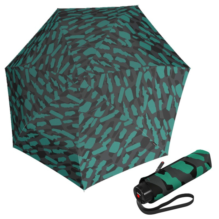 Obrazek KNIRPS T .020 Hunting Ocean - ultralekki składany parasol ECO zielony
