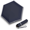 Obrazek KNIRPS ROOKIE NAVY REFLECTIVE - lekki składany parasol niebieski