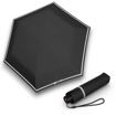 Obrazek KNIRPS ROOKIE BLACK REFLECTIVE - lekki składany parasol czarny