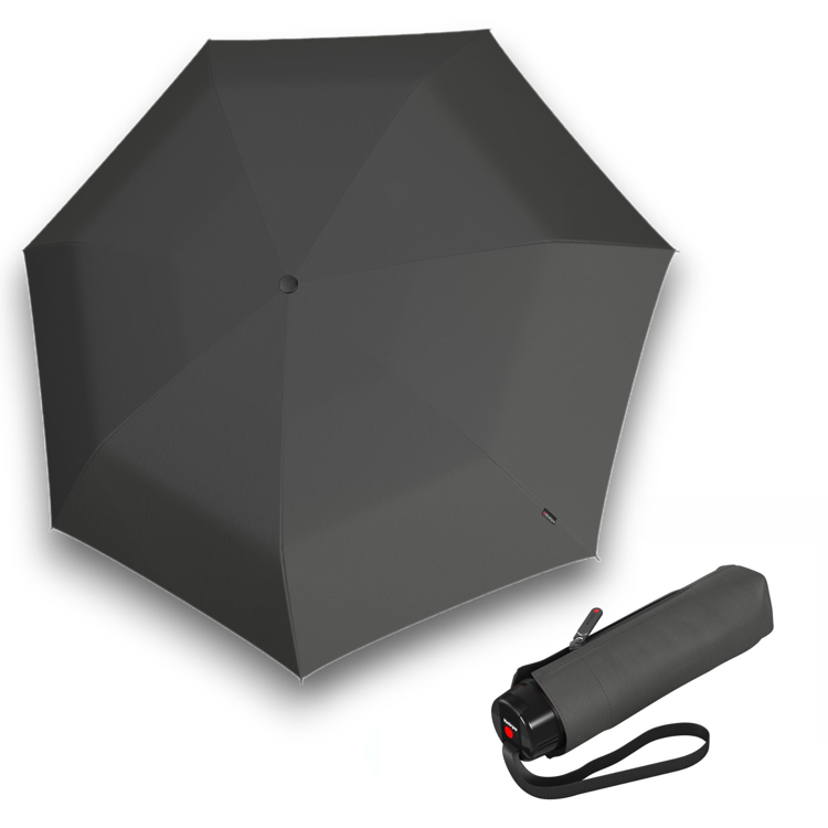Obrazek KNIRPS T.020 DARK GREY - ultralekki parasol składany szary