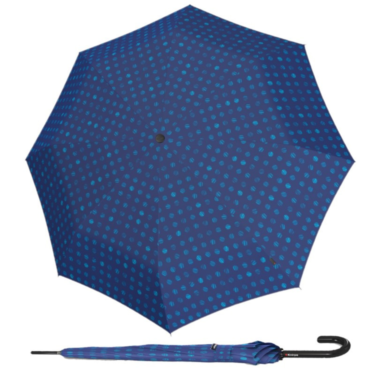 Obrazek KNIRPS A.760 STICK PINTA AQUA - elegancki goły parasol w kolorze niebieskim