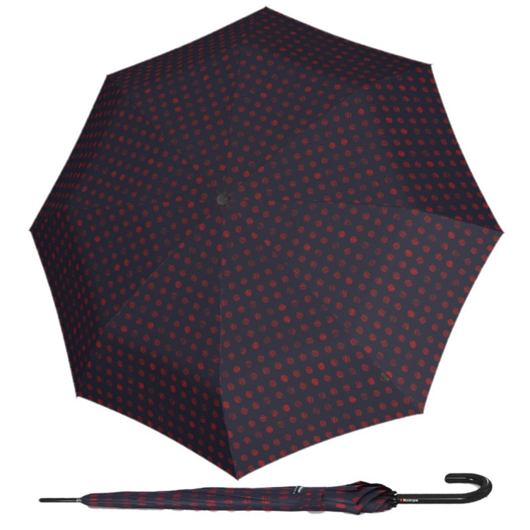 Obrazek KNIRPS A.760 STICK PINTA SAILOR - elegancki parasol do golenia czerwony