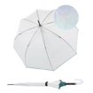Obrazek Knirps C.760 Stick Transparent Stardust Agave - przezroczysty damski parasol na goleń