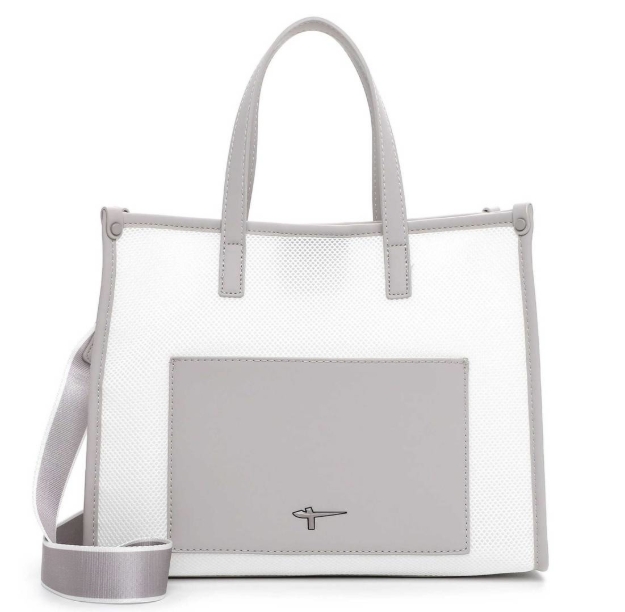 Obrazek Tamaris Florentina 33762-810 Jasnoszara Damska torba na ramię szara 15 L