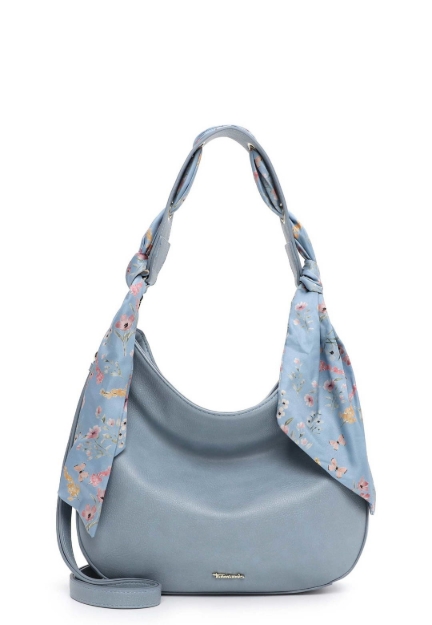 Obrazek Tamaris Fabia 33503-536 Crystal blue Damska torba na ramię niebieska 7 L