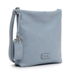 Obrazek Tamaris Felice 33600-536 Niebieska kryształowa damska torba na ramię Niebieski 5 L