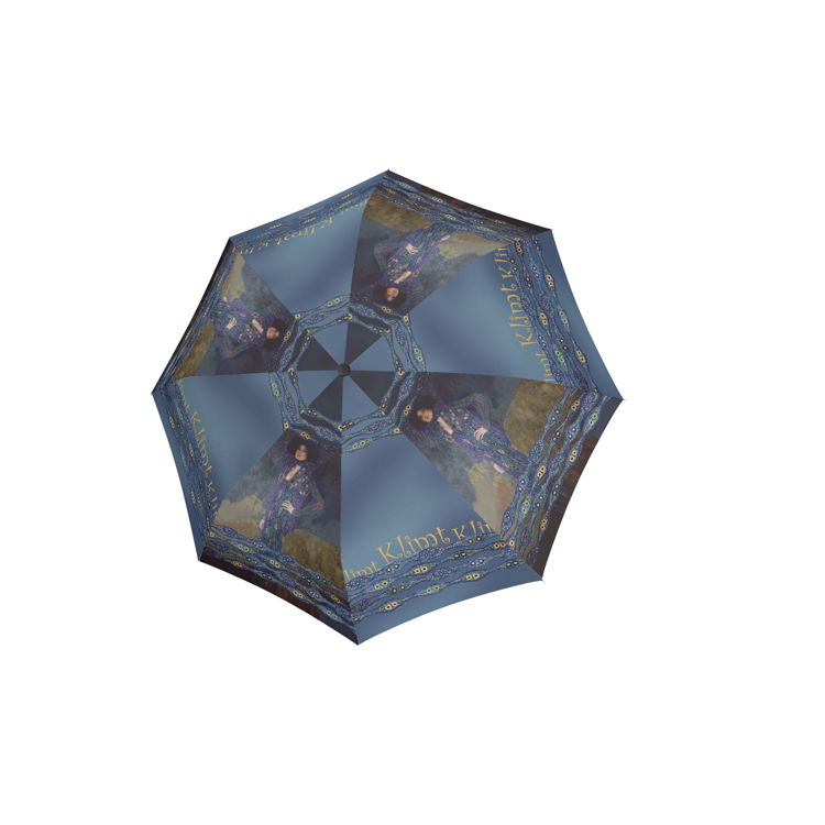 Obrazek DOPPLER Mini Emilie parasol damski wzorzysty niebieski