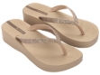 Obrazek Ipanema Mesh Chic Plat 83386-BD734 Beżowe klapki damskie