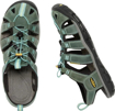 Obrazek KEEN Clearwater CNX Leather W Dámské sandály mineral blue/yellow