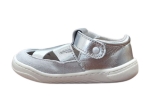 Obrazek Pegres Barefoot SBF 51 Sandały dziecięce srebrne