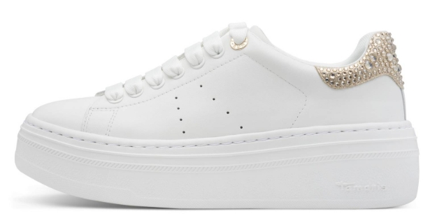 Obrazek Tamaris 1-23755-45-118 Trampki damskie białe