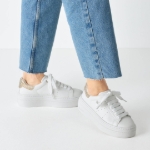 Obrazek Tamaris 1-23755-45-118 Trampki damskie białe