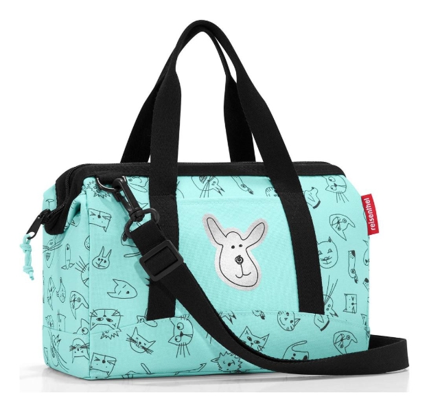 Obrazek Reisenthel Allrounder XS Kids Koty i psy miętowy 5 L