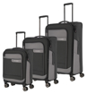 Obrazek Travelite Viia 4w S,M,L + walizka antracytowa S: 34 l / M: 70/80 L: 91/103 walizka: 23
