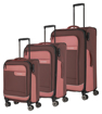 Obrazek Travelite Viia 4w S,M,L + Duffle Rose S: 34 l / M: 70/80 L: 91/103 Duffle: 23
