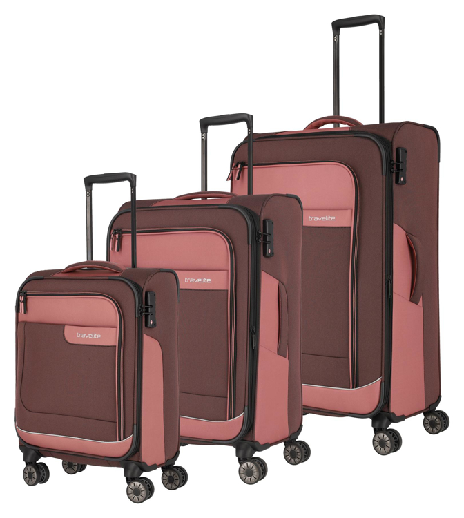 Obrazek Travelite Viia 4w S,M,L + Duffle Rose S: 34 l / M: 70/80 L: 91/103 Duffle: 23