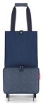 Obrazek Reisenthel Foldabletrolley Herringbone Dark Blue 30 L
