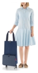 Obrazek Reisenthel Foldabletrolley Herringbone Dark Blue 30 L