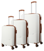 Obrazek Travelite Bali S,M,L biały/koniak S: 34 l / M: 65 L: 96