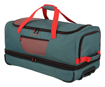 Obrazek Travelite Basics Torba na kółkach L exp zielona/pomarańczowa 98/119