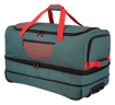 Obrazek Travelite Basics Torba na kółkach L exp zielona/pomarańczowa 98/119