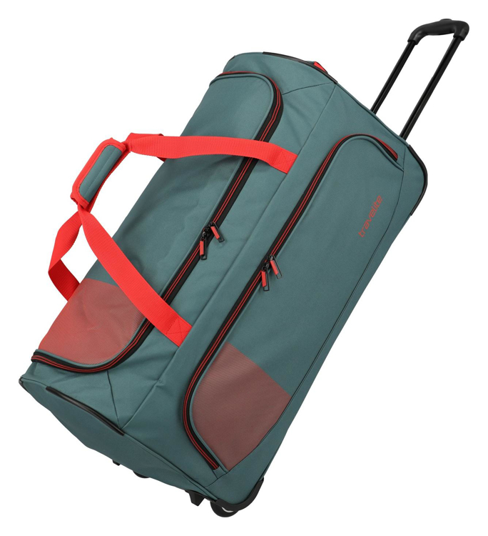Obrazek Travelite Basics Fresh Walizka na kółkach L zielona/pomarańczowa 89