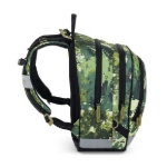 Obrazek Plecak szkolny trzykomorowy Bagmaster ALFA 25 B - fighter green 18 l