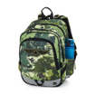 Obrazek Plecak szkolny trzykomorowy Bagmaster ALFA 25 B - fighter green 18 l