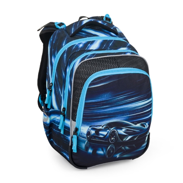 Obrazek Plecak szkolny Bagmaster BETA 25 B - car blue