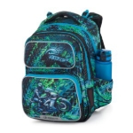 Obrazek Plecak szkolny Bagmaster DOPI 25 B - motocyklowy niebieski 18 l