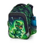 Obrazek Plecak szkolny Bagmaster LUMI 25 C - Dinosaur Green 18 l