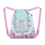 Obrazek Bagmaster Torba ALFA 25 Worek szkolny na kapcie / gimnastyczny - bajkowy wielokolorowy 1,5 l